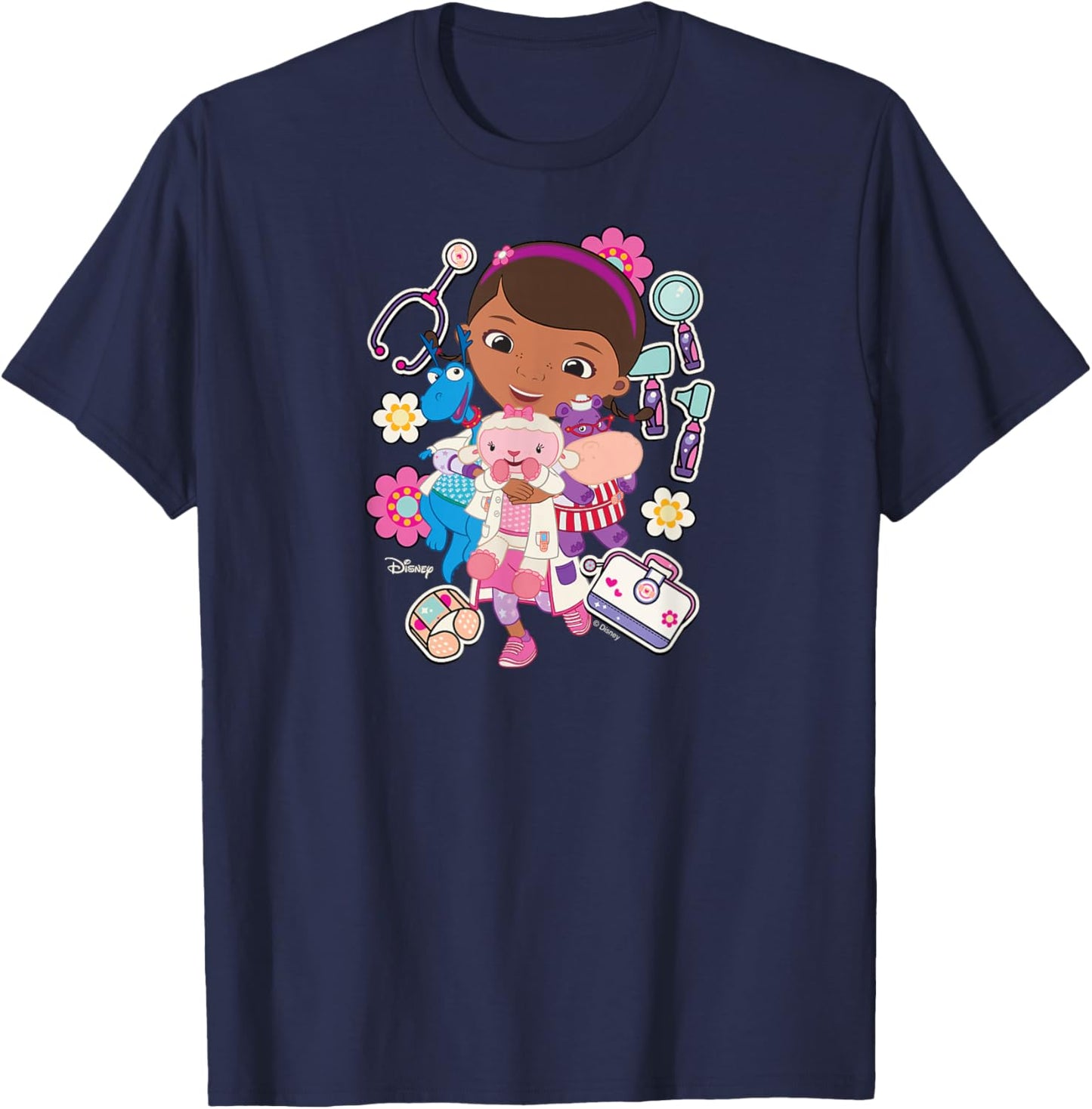 Doc McStuffins Fun Stickers T-Shirt - T-Shirt | Navy