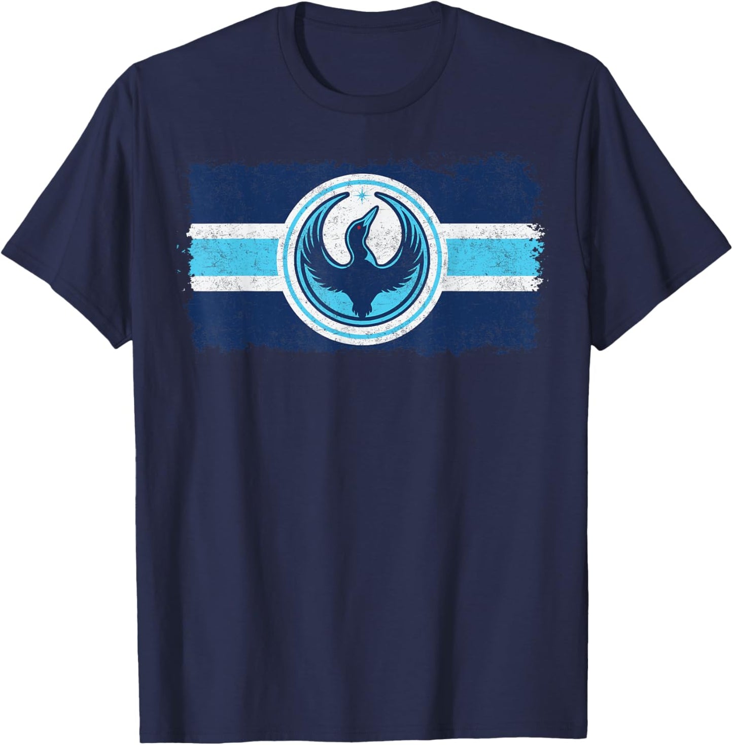 Minnesota Rebel Loon Alliance Flag Symbol MN Flag T-Shirt - T-Shirt | Navy