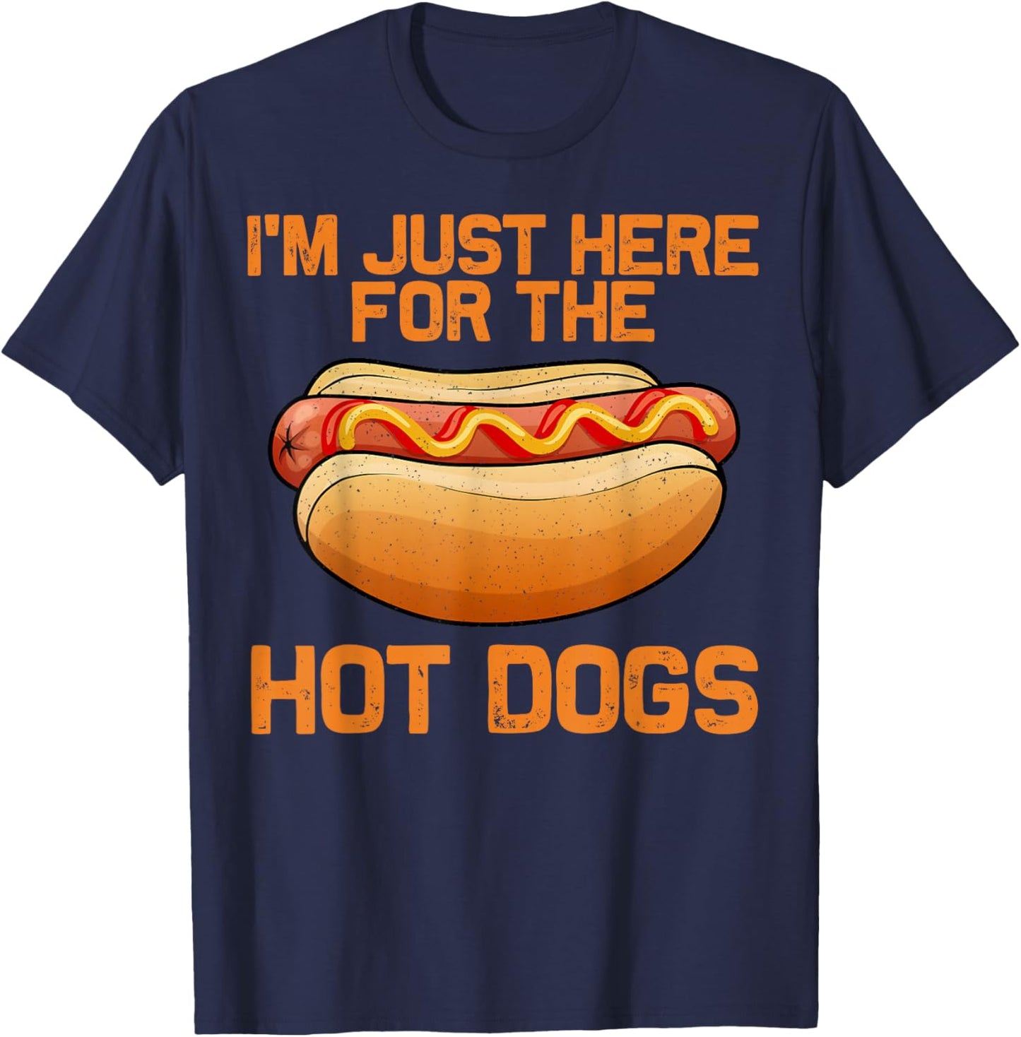 Funny Hot Dog Art Women Kids Hot Dog Stand Hot Dog T-Shirt - T-Shirt | Navy