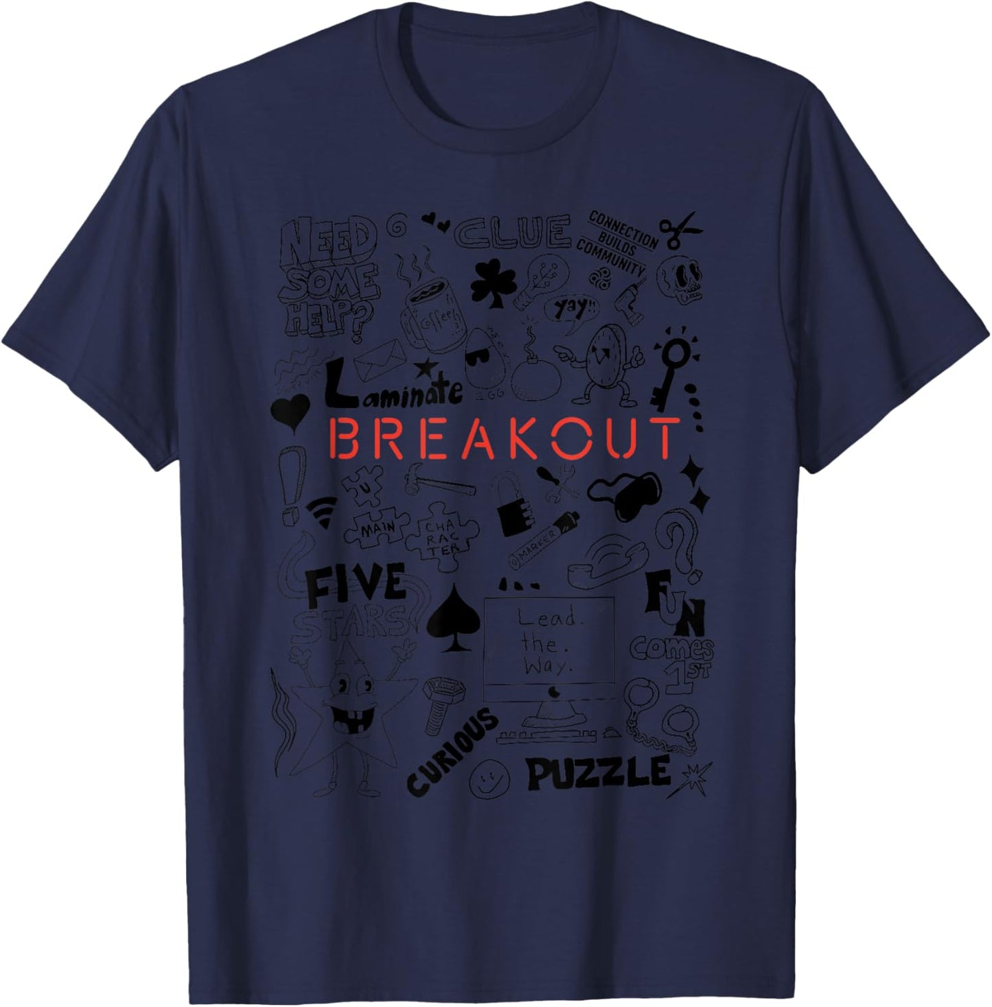 Breakout Insider Games T-Shirt - T-Shirt | Navy