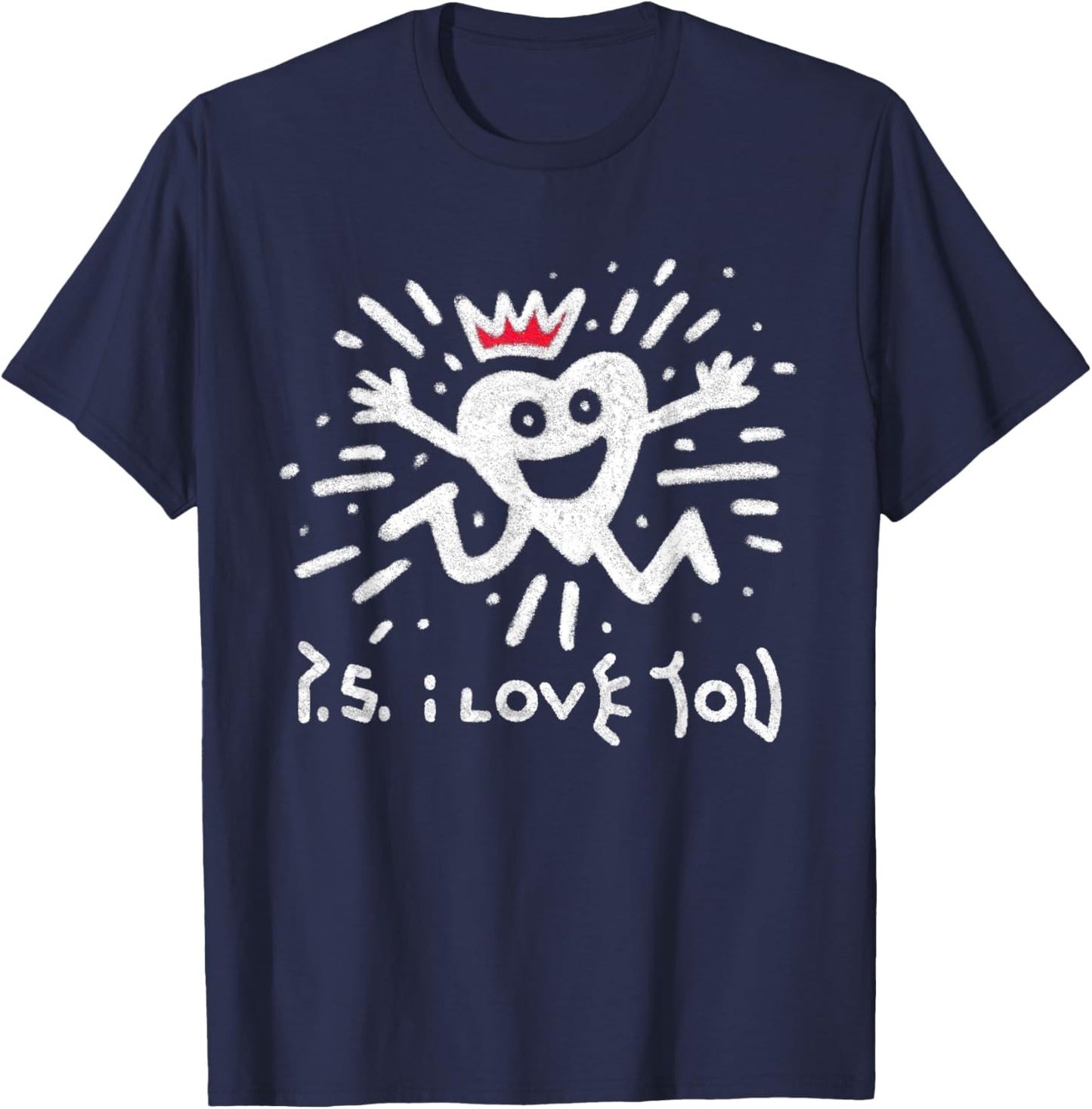 Ps I Love You Day Purple T-Shirt - T-Shirt | Navy