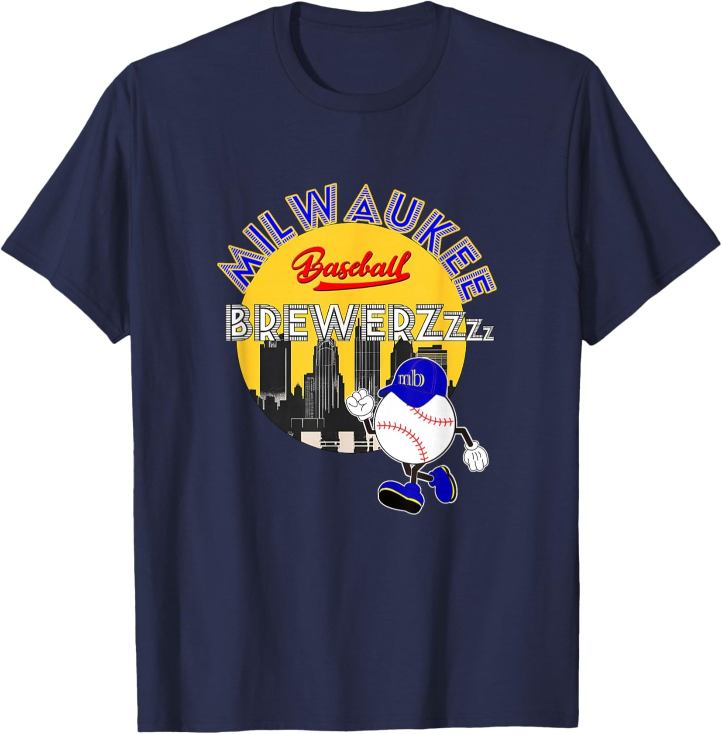 Brew Crew_Sausage Race_003 T-Shirt - T-Shirt | Navy