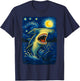 Hammerhead Shark Starry Night Van Gogh Shark Lover Art T-Shirt - T-Shirt | Navy