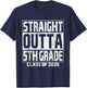 Straight Outta 5th Grade Graduation Class of 2026 5th Grade T-Shirt - T-Shirt | Navy