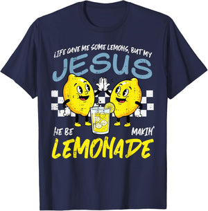 Life Gave Me Lemons Jesus Lemonade Christian Women Men Kids T-Shirt - T-Shirt | Navy