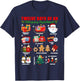 Twelve Days of an Emergency Department ED Nurse Christmas T-Shirt - T-Shirt | Navy