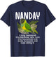 Nanday Definition Nanday Conure Owner Nanday Parakeet Lover T-Shirt - T-Shirt | Navy