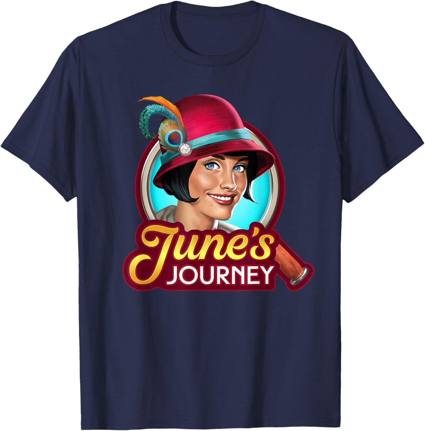June's Journey Logo Print T-Shirt - T-Shirt | Navy