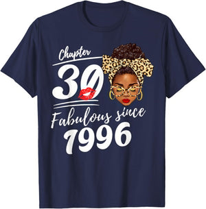 It's My 30th Birthday Black Melanin Queen Girl T-Shirt - T-Shirt | Navy