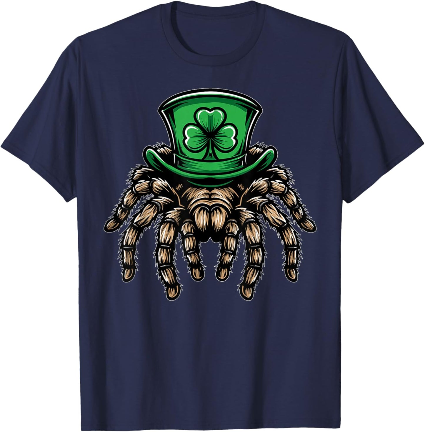 Tarantula Spider St. Patricks Day Pattys Day Irish Ireland T-Shirt - T-Shirt | Navy