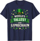 Worlds Tallest Leprechaun Funny St Patricks Day Men Women T-Shirt - T-Shirt | Navy