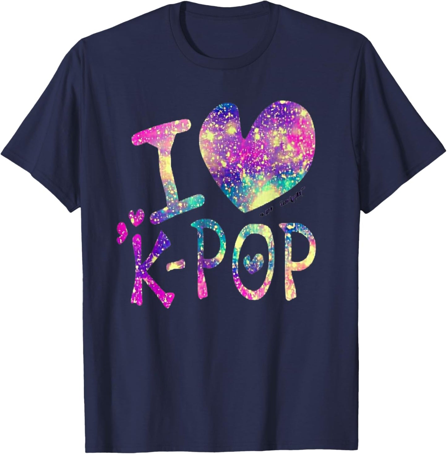 I Love K-POP Demon Group Music Fans T for Girls Kids Movie T-Shirt - T-Shirt | Navy