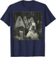Funny Boston Terrier Selfie with Ghosts, Halloween Dog Lover T-Shirt - T-Shirt | Navy