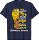Black Women Endometriosis Awareness Melanin African Endo T-Shirt - T-Shirt | Navy