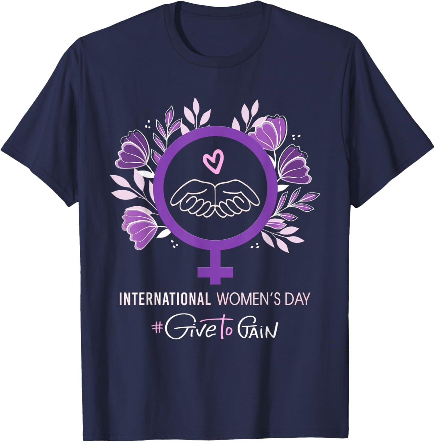 International Women’s Day 2026 March 8 Empowering Women T-Shirt - T-Shirt | Navy