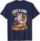 Girls Tabby Cat T-Shirt - T-Shirt | Navy