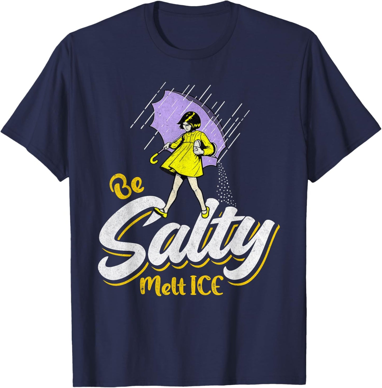 Be Salty Melt ICE T-Shirt - T-Shirt | Navy