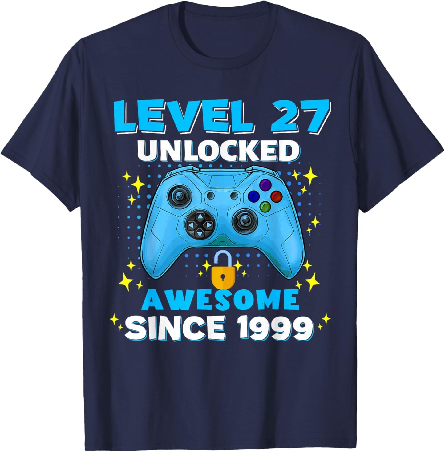 27th Birthday 27 Years Birthday Gifts T-Shirt - T-Shirt | Navy