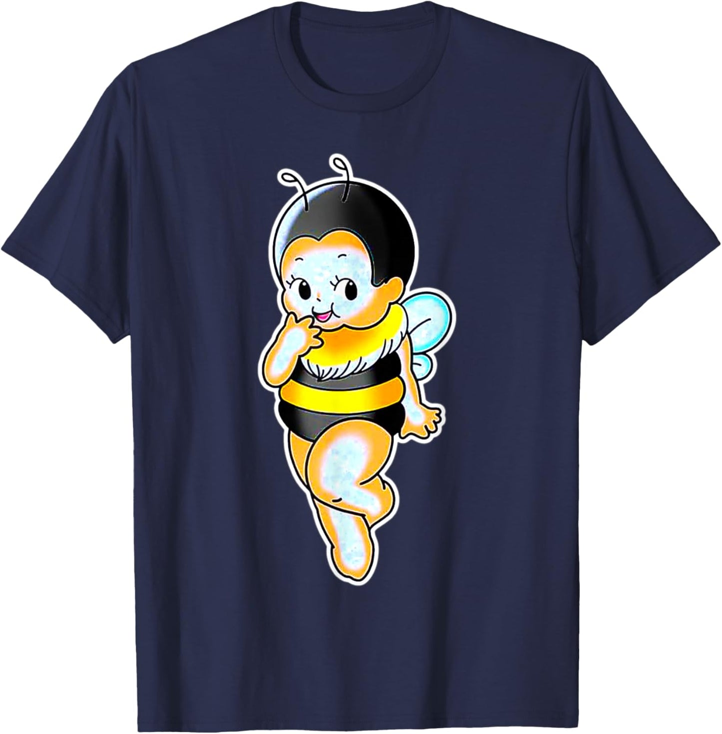 Kewpie Baby Bumblebee T-Shirt - T-Shirt | Navy