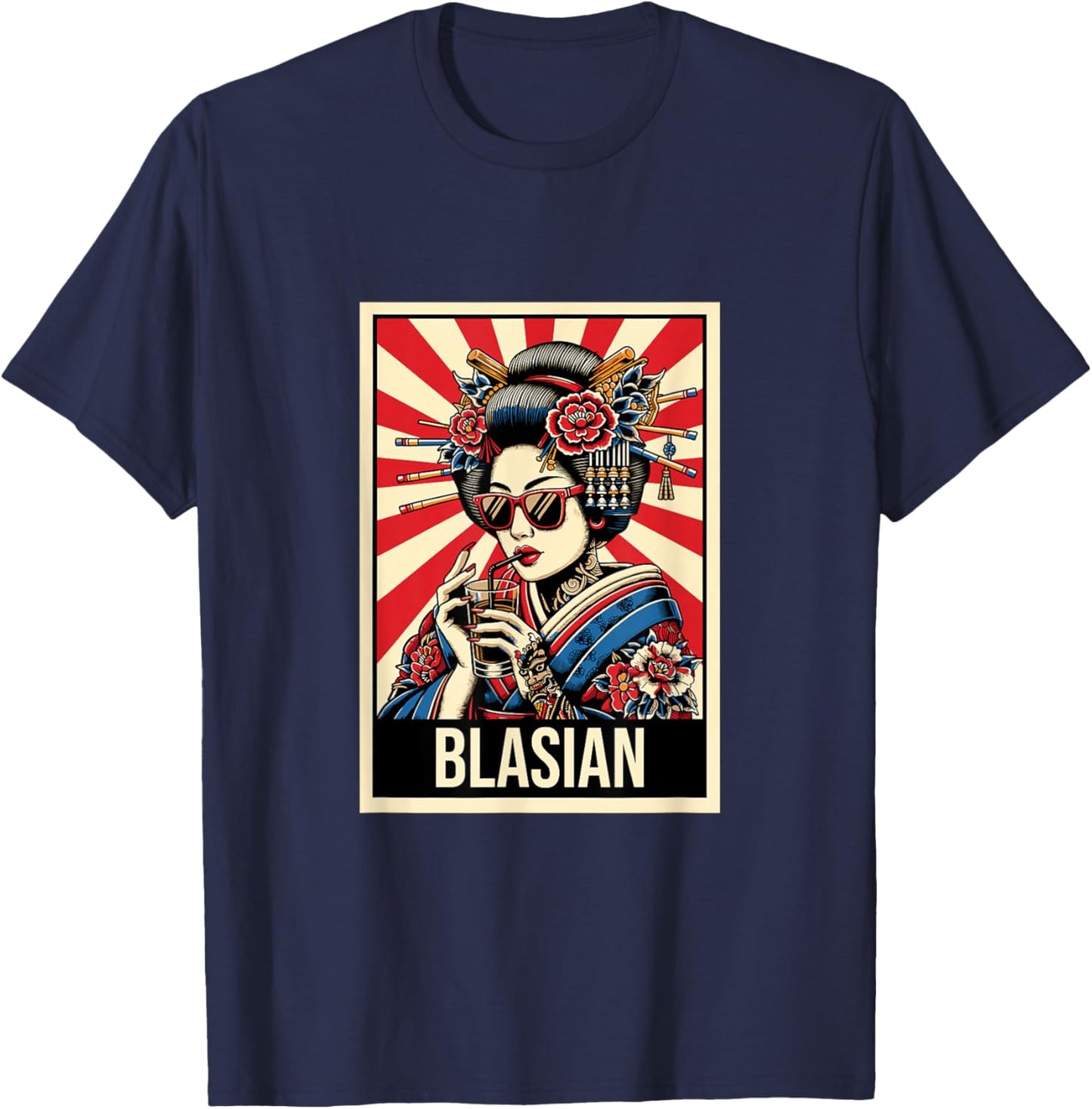 Blasian - Biracial and Proud African American Asian Roots T-Shirt - T-Shirt | Navy