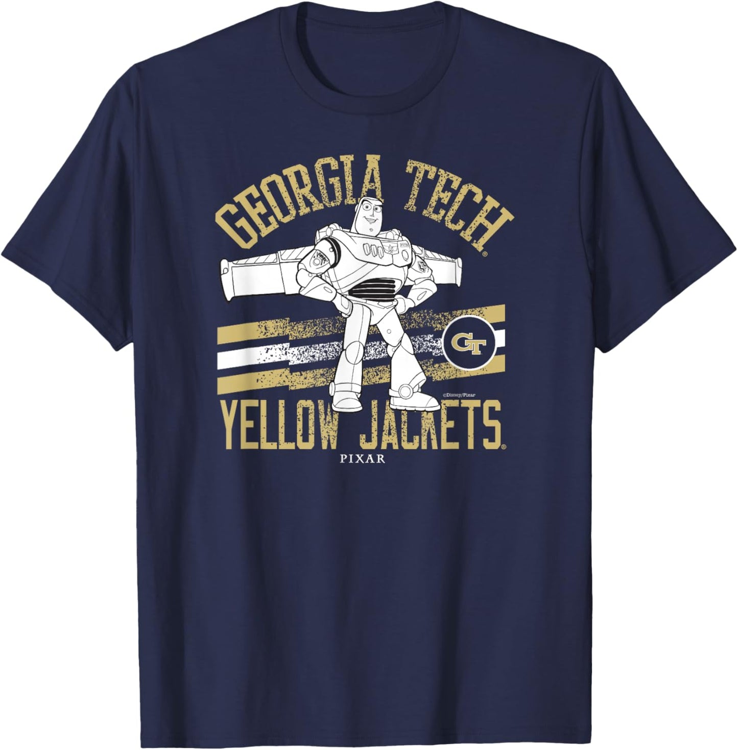 Georgia Tech Yellow Jackets Buzz Lightyear Vintage Navy T-Shirt - T-Shirt | Navy