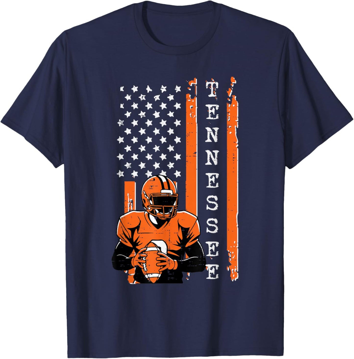 Tennessee US Flag Men Kids Boys Women Girls Youth Teen T-Shirt - T-Shirt | Navy