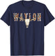 Vintage Retro Waylon Pride Name Gift Women Kid T-Shirt - T-Shirt | Navy