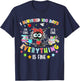 I Survived 100 Days of School Teacher Kids Funny Cat Lover T-Shirt - T-Shirt | Navy