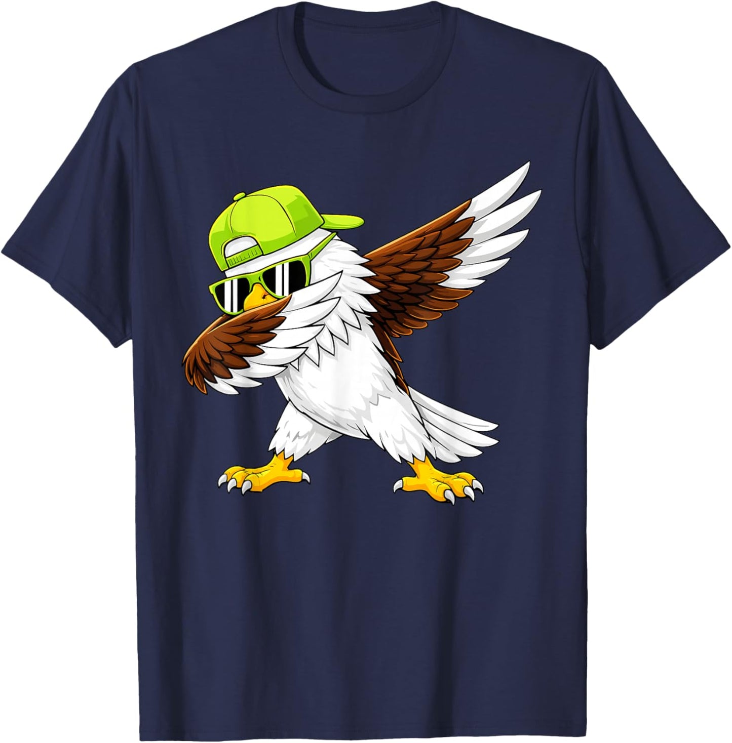 Sea Hawk Dabbing Women Youth Toddler Kids Boys Girls T-Shirt - T-Shirt | Navy