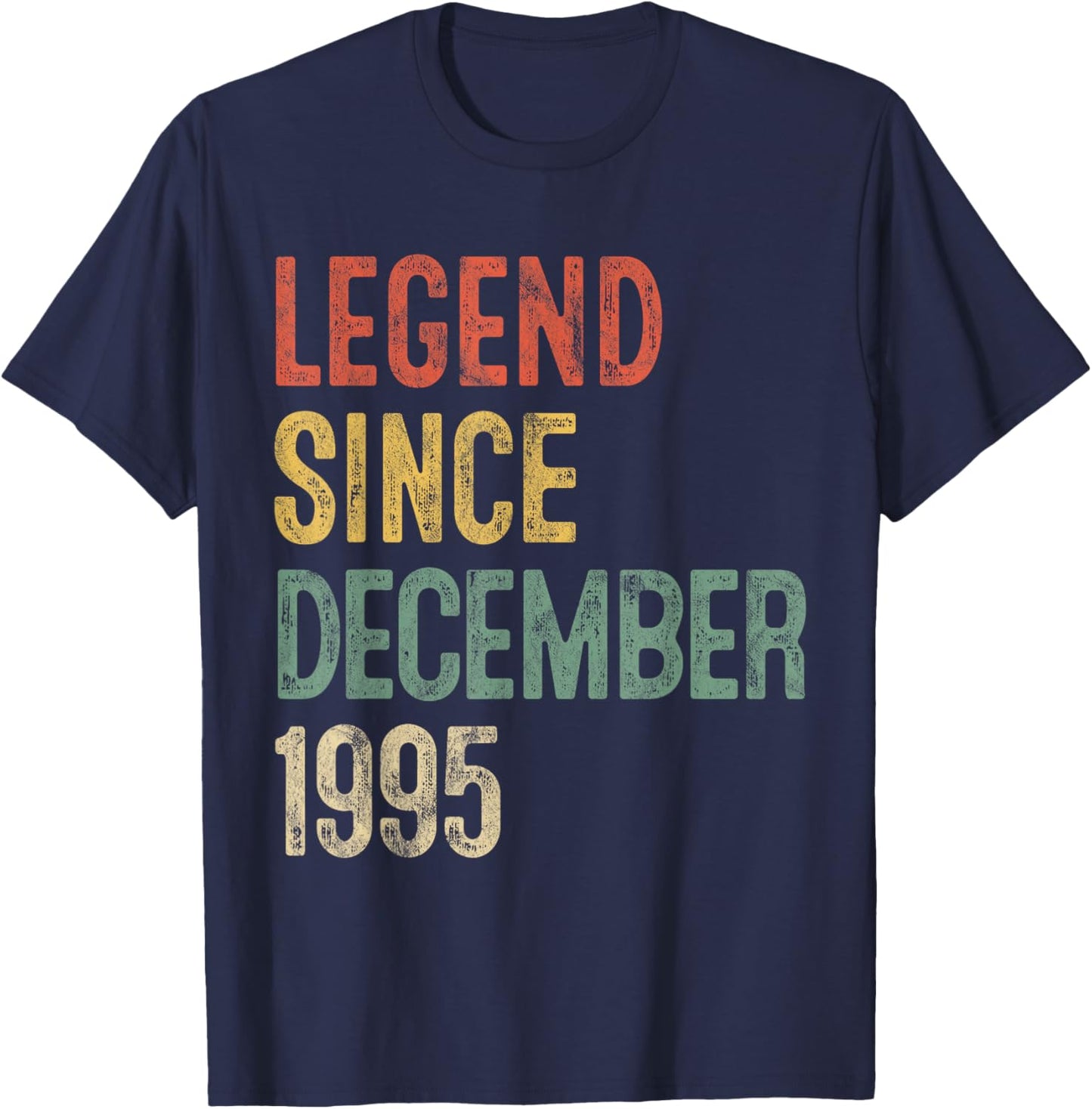Legend December 1995 30th Birthday Men Women 30 Year Old T-Shirt - T-Shirt | Navy