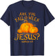 Retro Fall Religious Bible Matthew are You Fall-O-Ween Jesus T-Shirt - T-Shirt | Navy