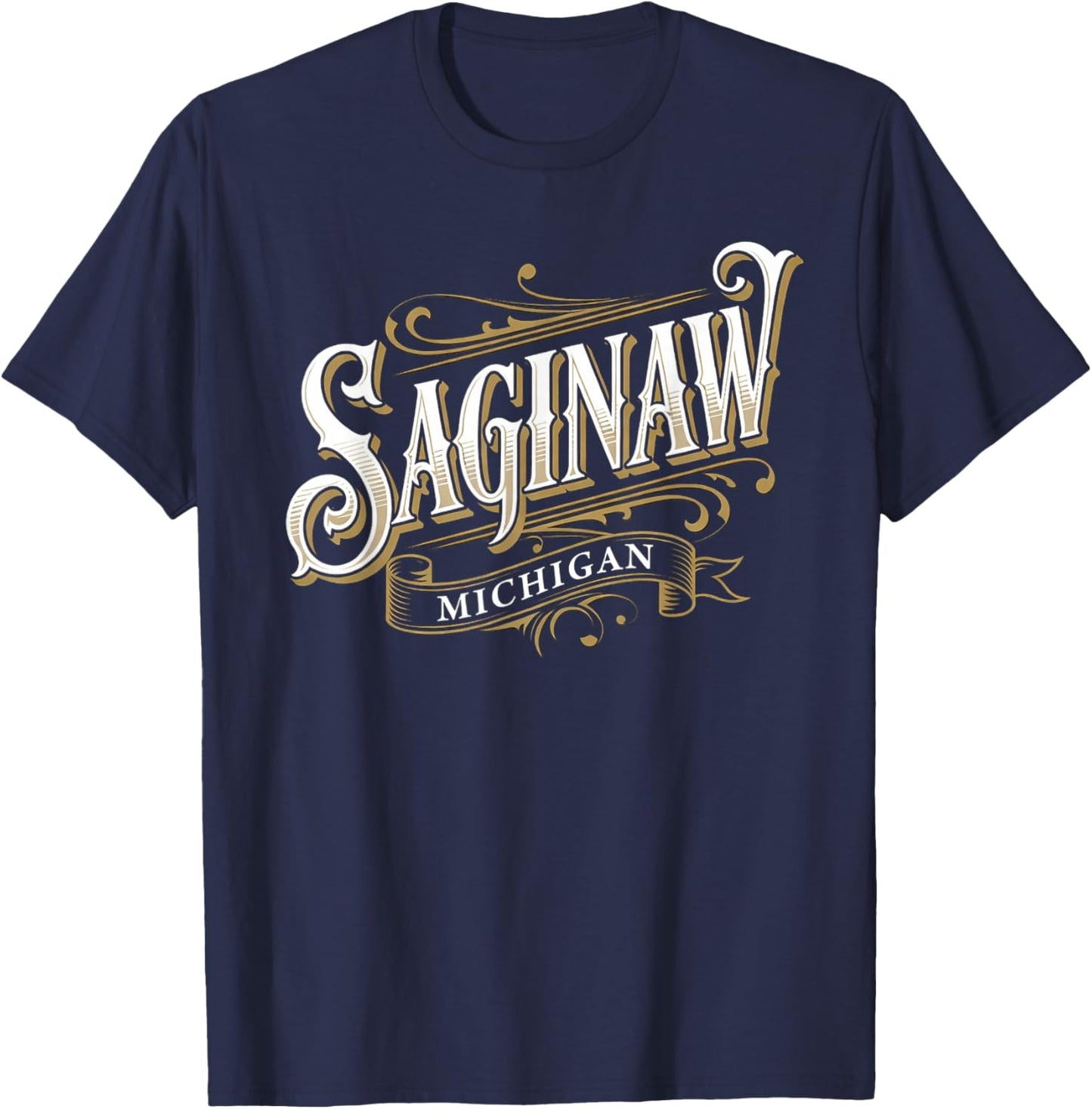 Saginaw Michigan T-Shirt - T-Shirt | Navy