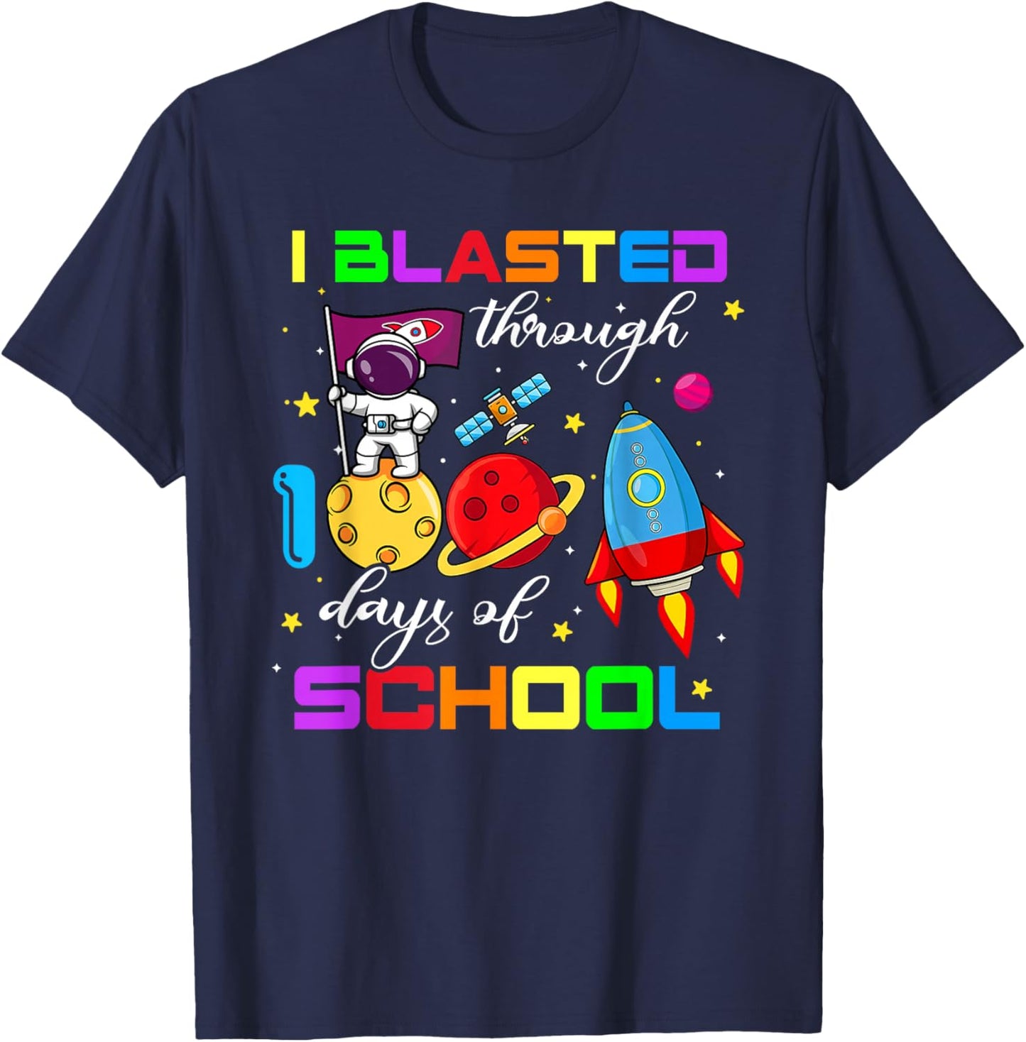 100th Day Teacher Kids T-Shirt - T-Shirt | Navy