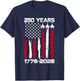 250 Years American 1776 2026 250th USA Patriotic 4th of July T-Shirt - T-Shirt | Navy