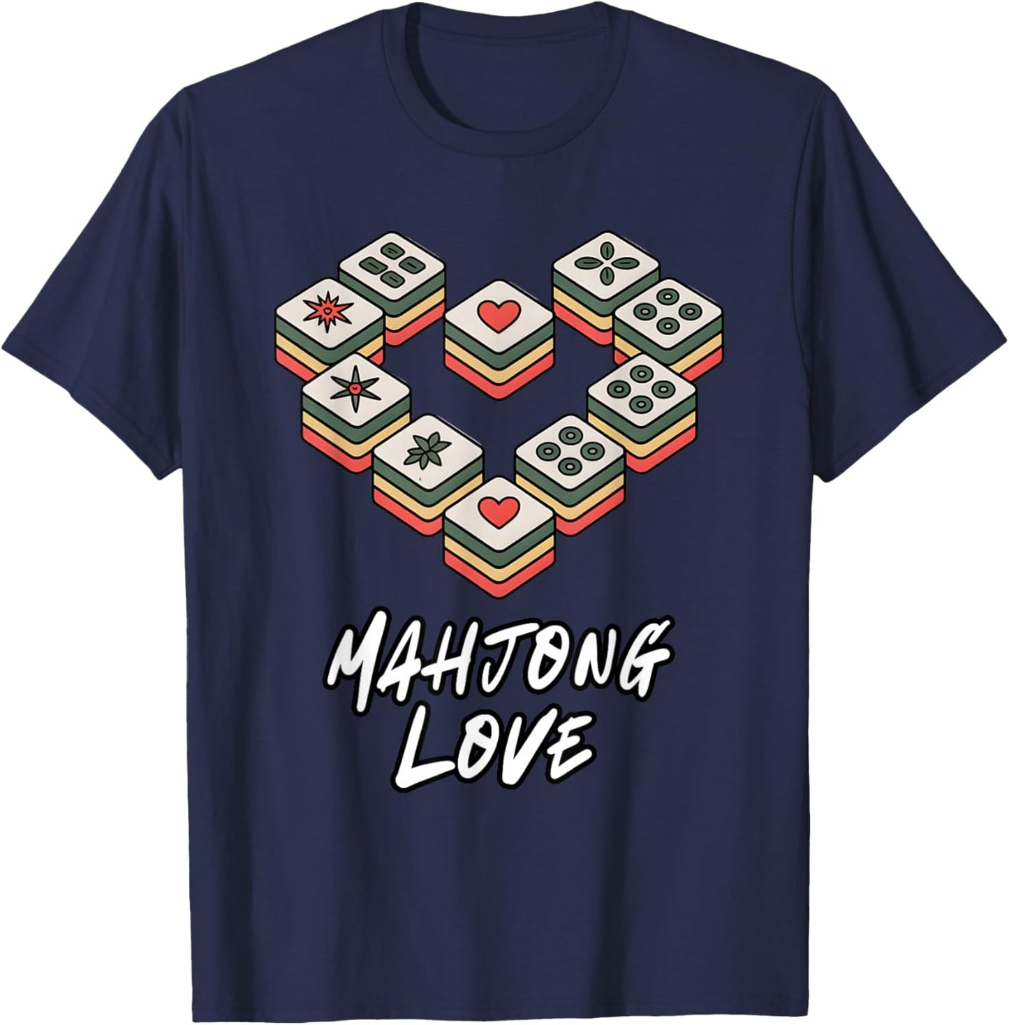 Funny Mahjong Love Chinese Game Player It's Mahjong Time T-Shirt - T-Shirt | Navy