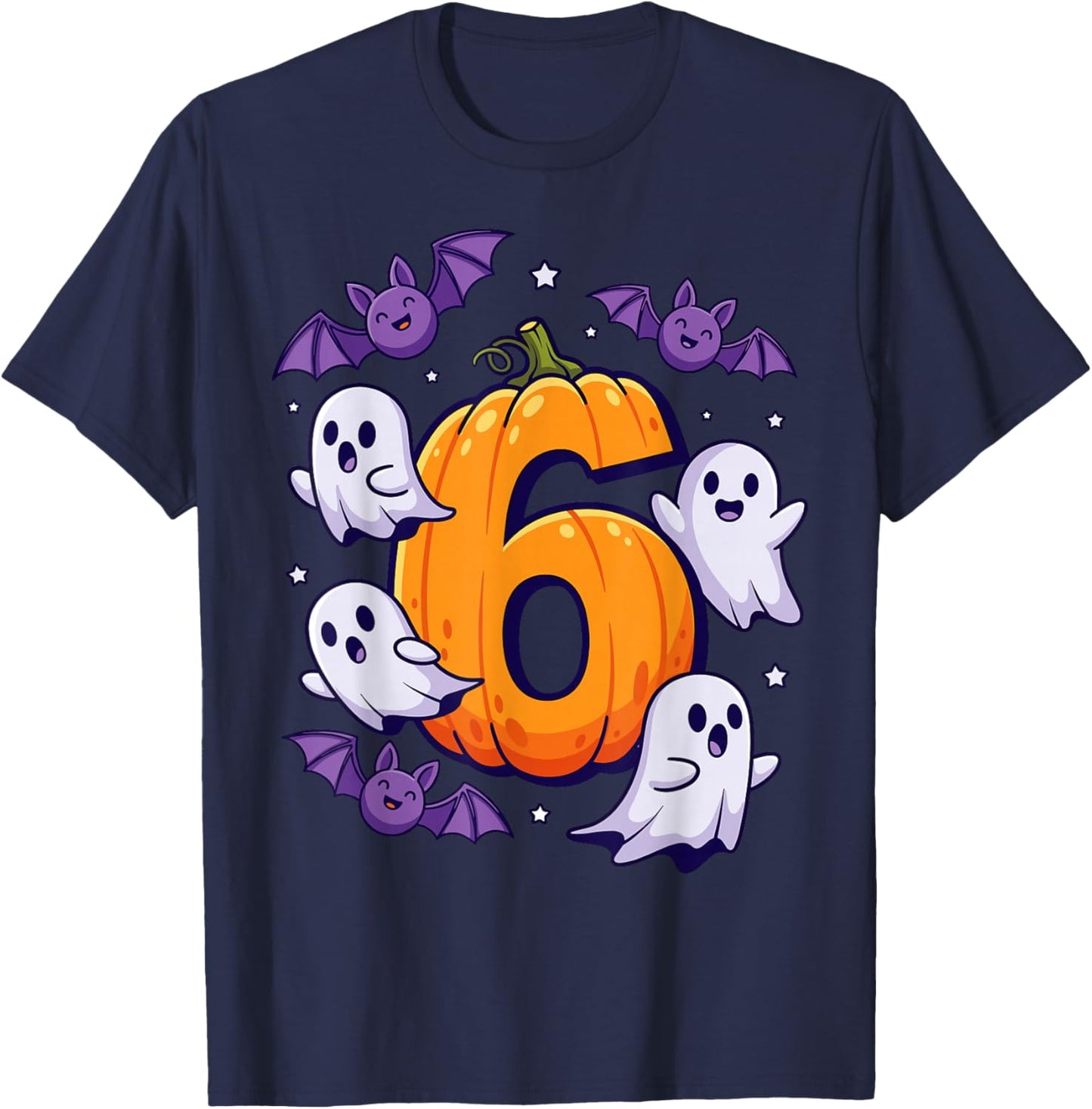 Six Seven Meme 6 7 Halloween Pumpkin Costume Couple T-Shirt - T-Shirt | Navy