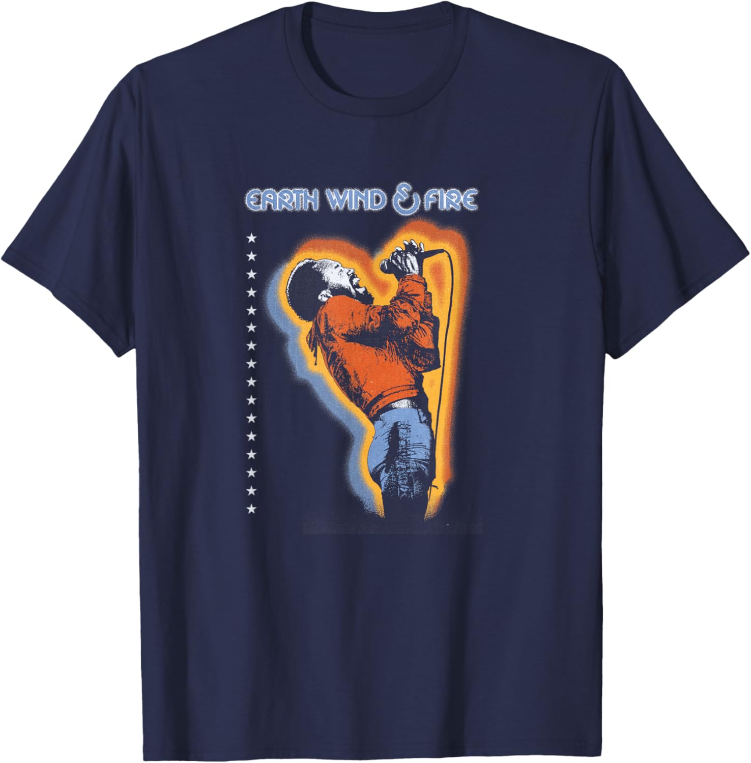 Earth, Wind & Fire Portrait T-Shirt - T-Shirt | Navy