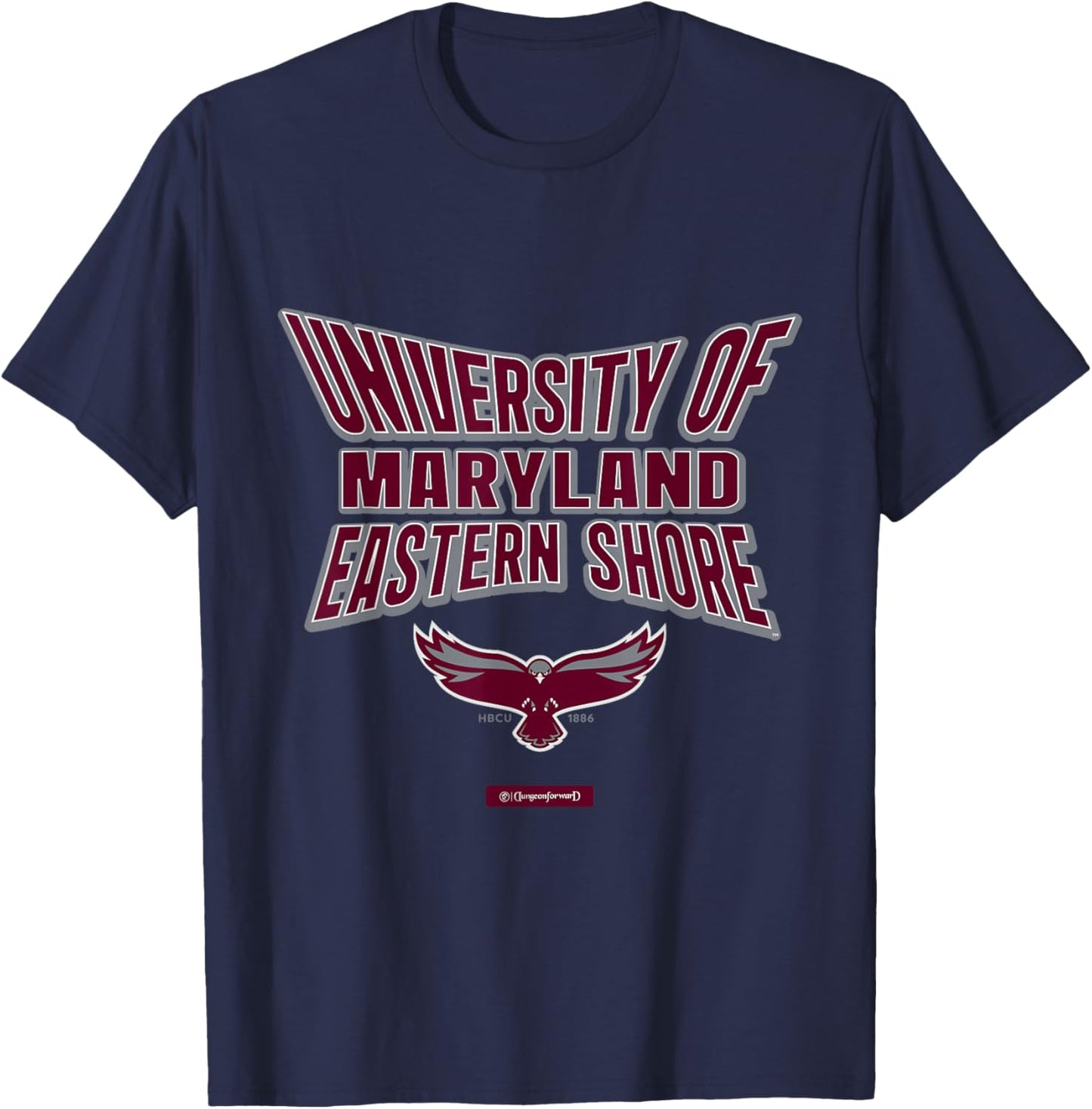 University of Maryland Eastern Shore Stretch Emblem HBCU T-Shirt - T-Shirt | Navy
