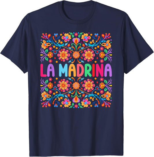 La Madrina Flowers La Madrina Proposal Spanish Godmother T-Shirt - T-Shirt | Navy