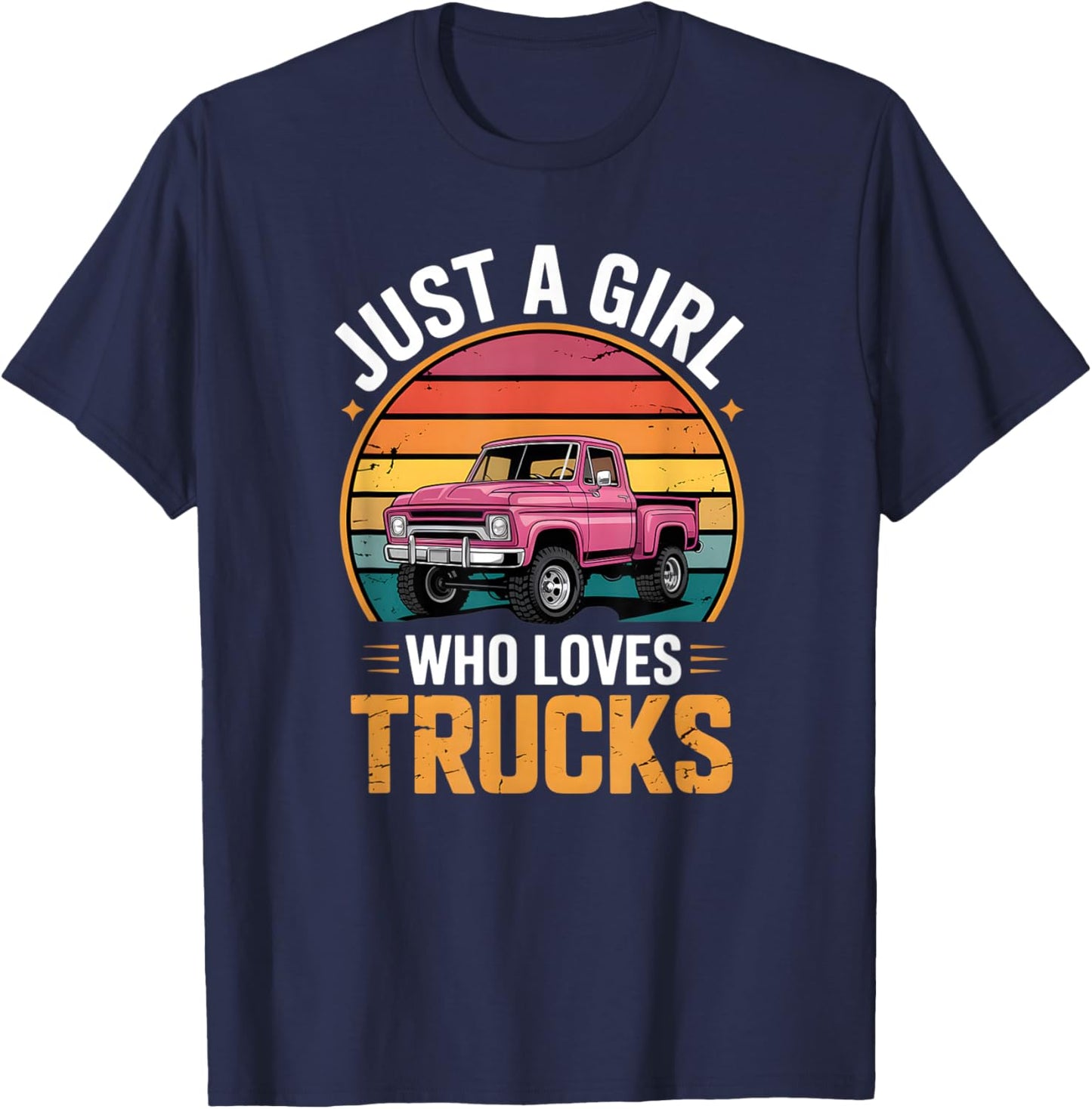 Girls Truck T-Shirt - T-Shirt | Navy
