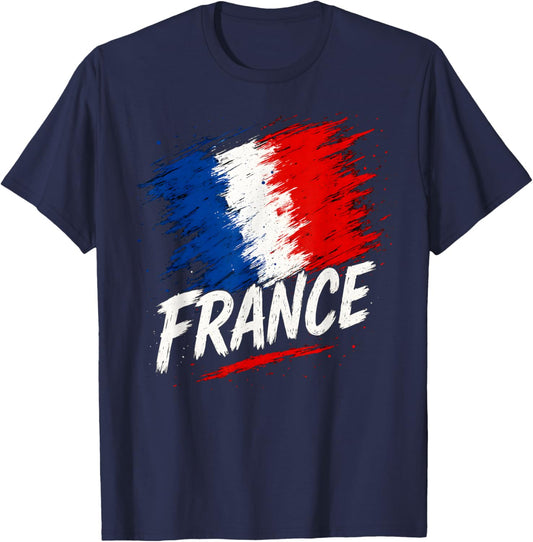France French Flag T-Shirt - T-Shirt | Navy