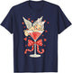 Valentines Cupid Martini Lover Drinking Cocktail Bartender T-Shirt - T-Shirt | Navy