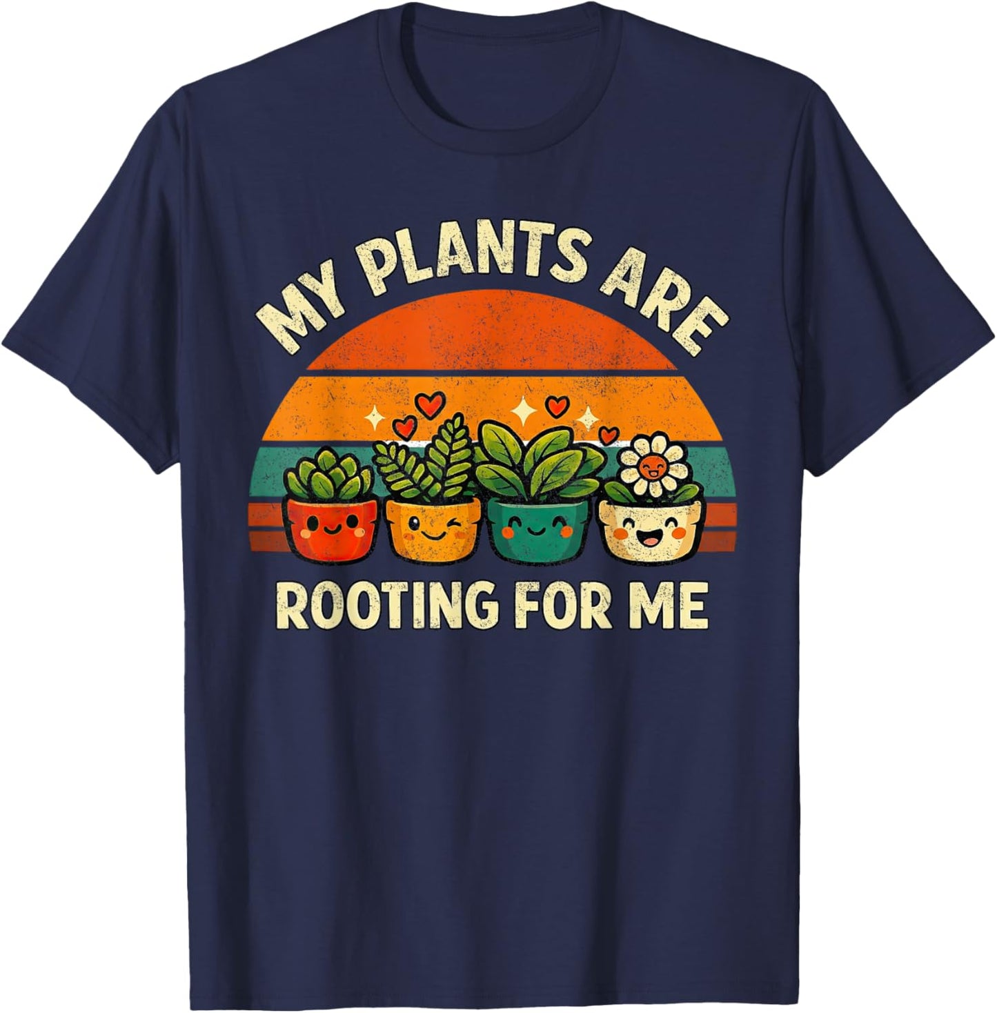 Funny Gardener Women Men My Plants Gardening T-Shirt - T-Shirt | Navy