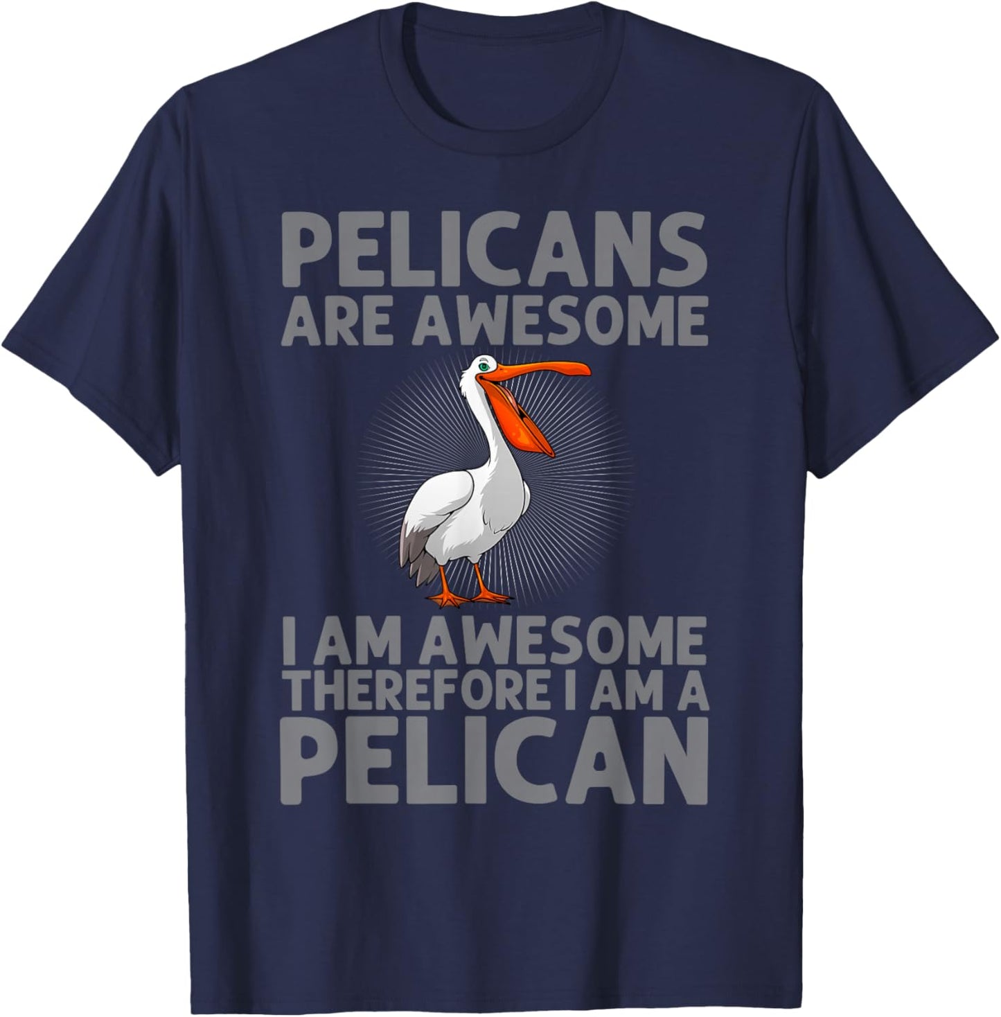 Funny Pelican Art Women Pelican Bird Pelican Lover T-Shirt - T-Shirt | Navy