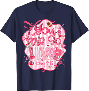 You are So Loved John 3:16 Bible Verse Christian Girl Women T-Shirt - T-Shirt | Navy