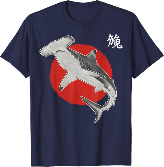 Hammerhead Shark Japan Scuba Diver T-Shirt - T-Shirt | Navy
