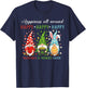 Three Gnomes Valentine's St Patrick's Day Easter Happiness T-Shirt - T-Shirt | Navy