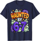 Haunted by 67 – Funny Ghost and Pumpkin Halloween Costume T-Shirt - T-Shirt | Navy