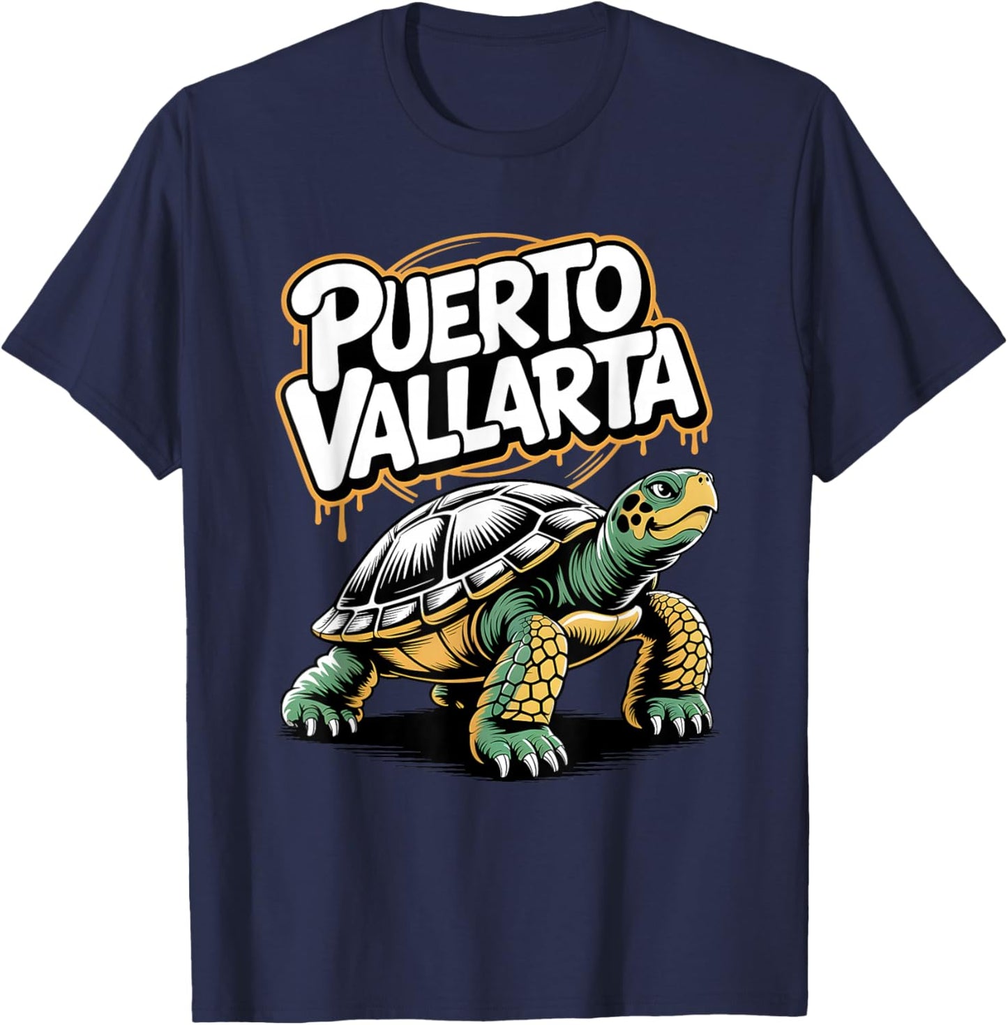 Puerto Vallarta Mexico Sea Turtle Beach Vacation T-Shirt - T-Shirt | Navy