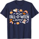 are You Fall O Ween Directions Halloween Teacher Ghosts T-Shirt - T-Shirt | Navy